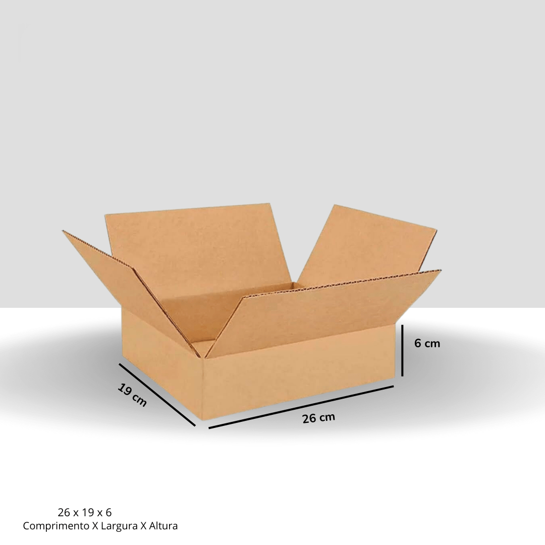 Caixa de Papelão 27x18x9 para E-Commerce R$ 1,33  / UN