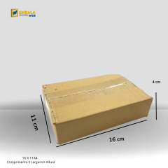 CAIXA DE PAPELÃO 16X11X4  MALETA  R$/ UN PARA E-COMMERCE 